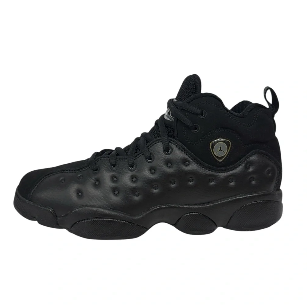 Nike Air Jordan Jumpman Team II Black 2 Basketball Shoes 820273-001 Size US 7Y